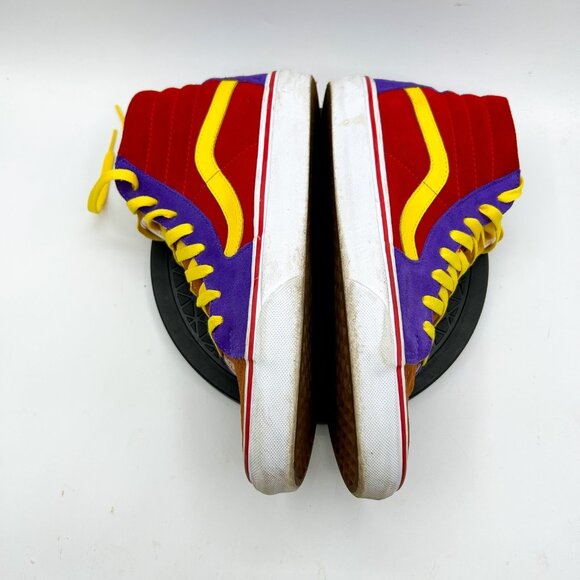 Vans Sk8-Hi Pro Sunshine Multi/True white Suede Skate Shoes Mens 9 womens 10.5 - Picture 4 of 10